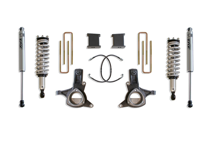 7in Lift Kit w/Fox Shocks & Stamped Steel Arms <br> 16-18 Chevy Silverado GMC Sierra 1500
