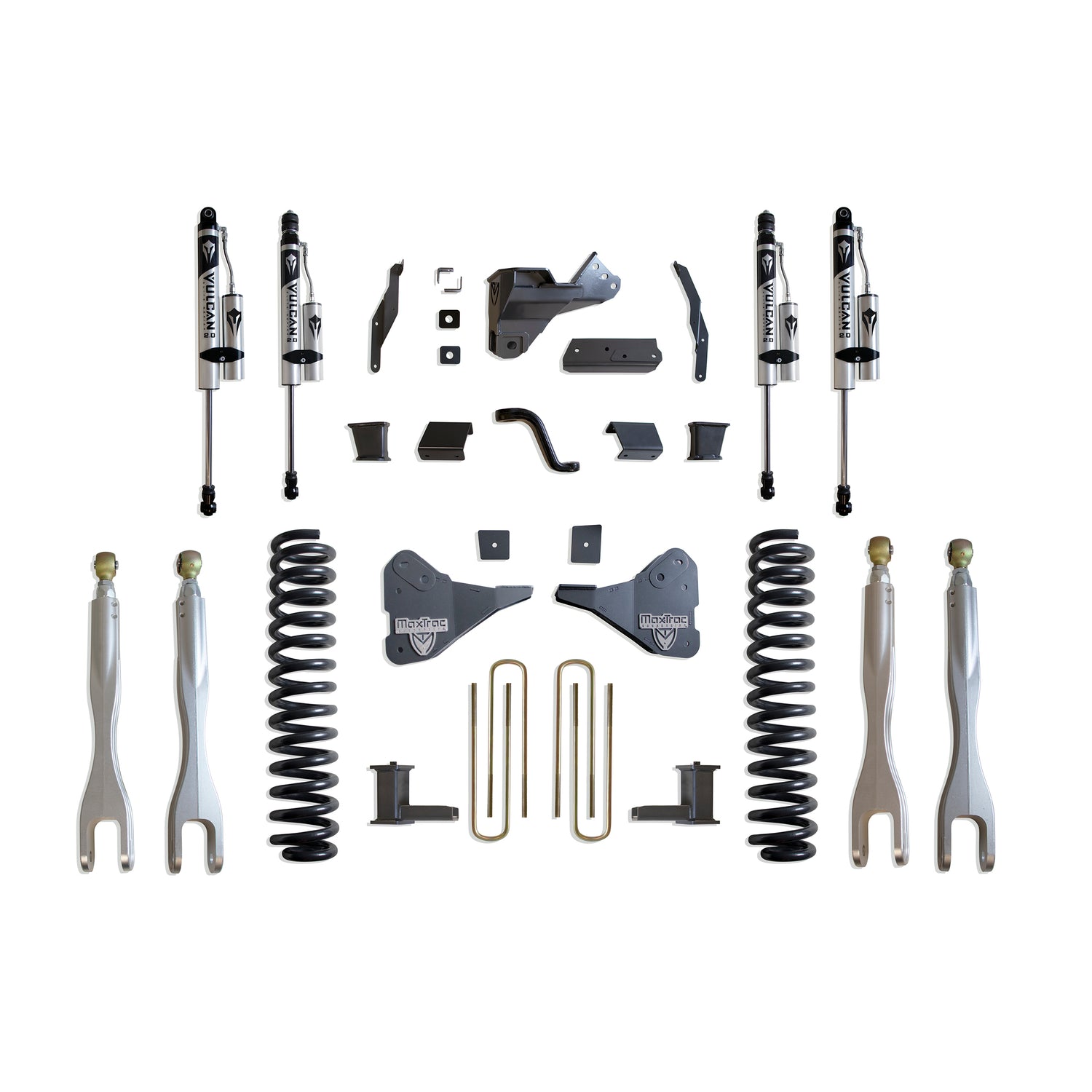 8in Lift Kit W/ 4-Links & Vulcan Reservoir Shocks <br> 23-25 Ford F-250 F-350 Super Duty