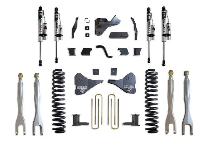 8in Lift Kit W/ 4-Links & Vulcan Reservoir Shocks <br> 23-25 Ford F-250 F-350 Super Duty