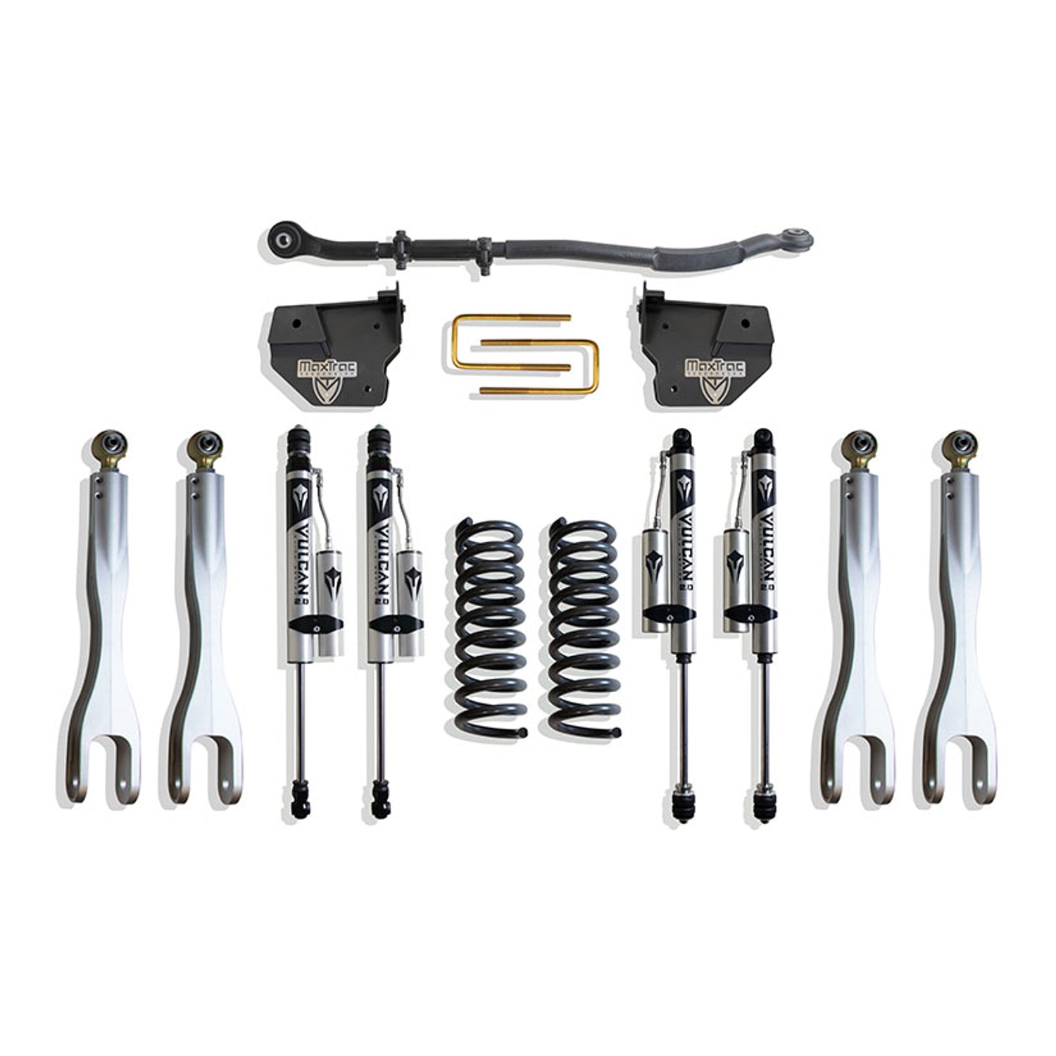 2.5in Lift Kit W/ 4-Links & Vulcan Reservoir Shocks <br> 14-26 Ram 2500