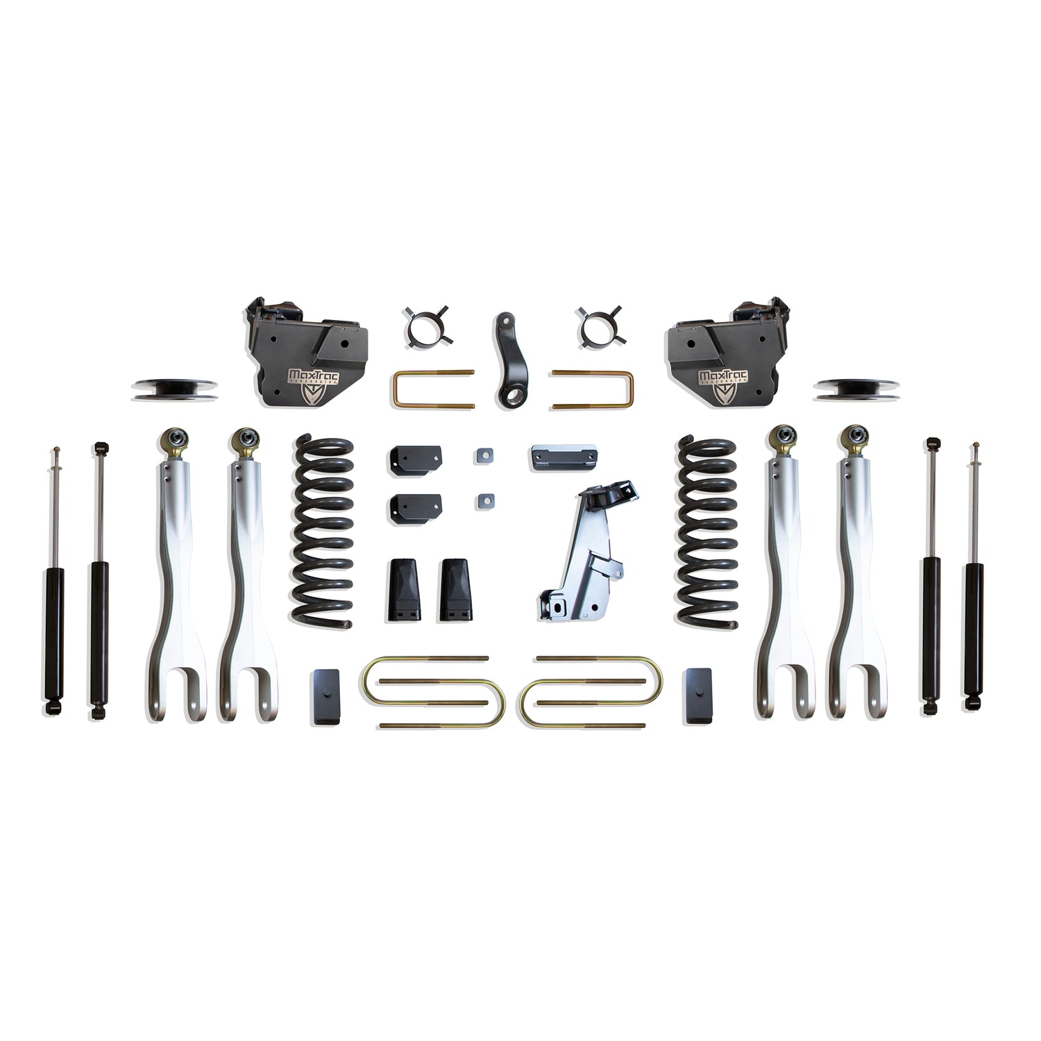 4in Lift Kit W/ 4-Links & Maxtrac Shocks <br> 13-18 Ram 3500