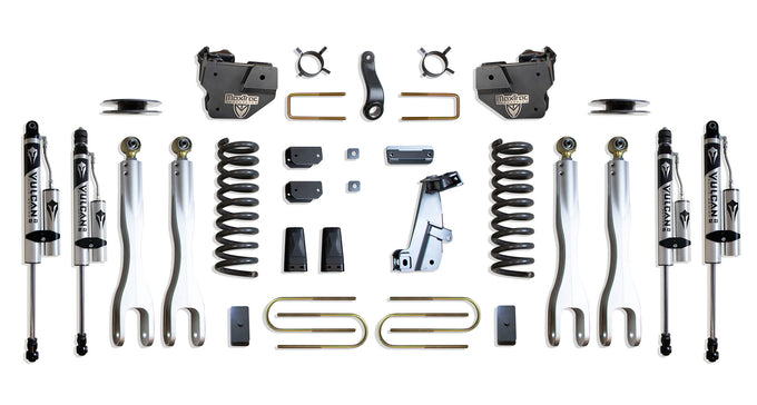 4in Lift Kit W/ 4-Links & Vulcan Reservoir Shocks <br> 13-18 Ram 3500
