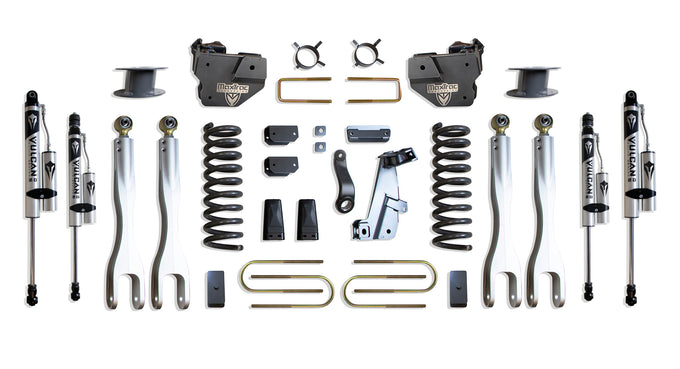 6in Lift Kit W/ 4-Links & Vulcan Reservoir Shocks <br> 13-18 Ram 3500