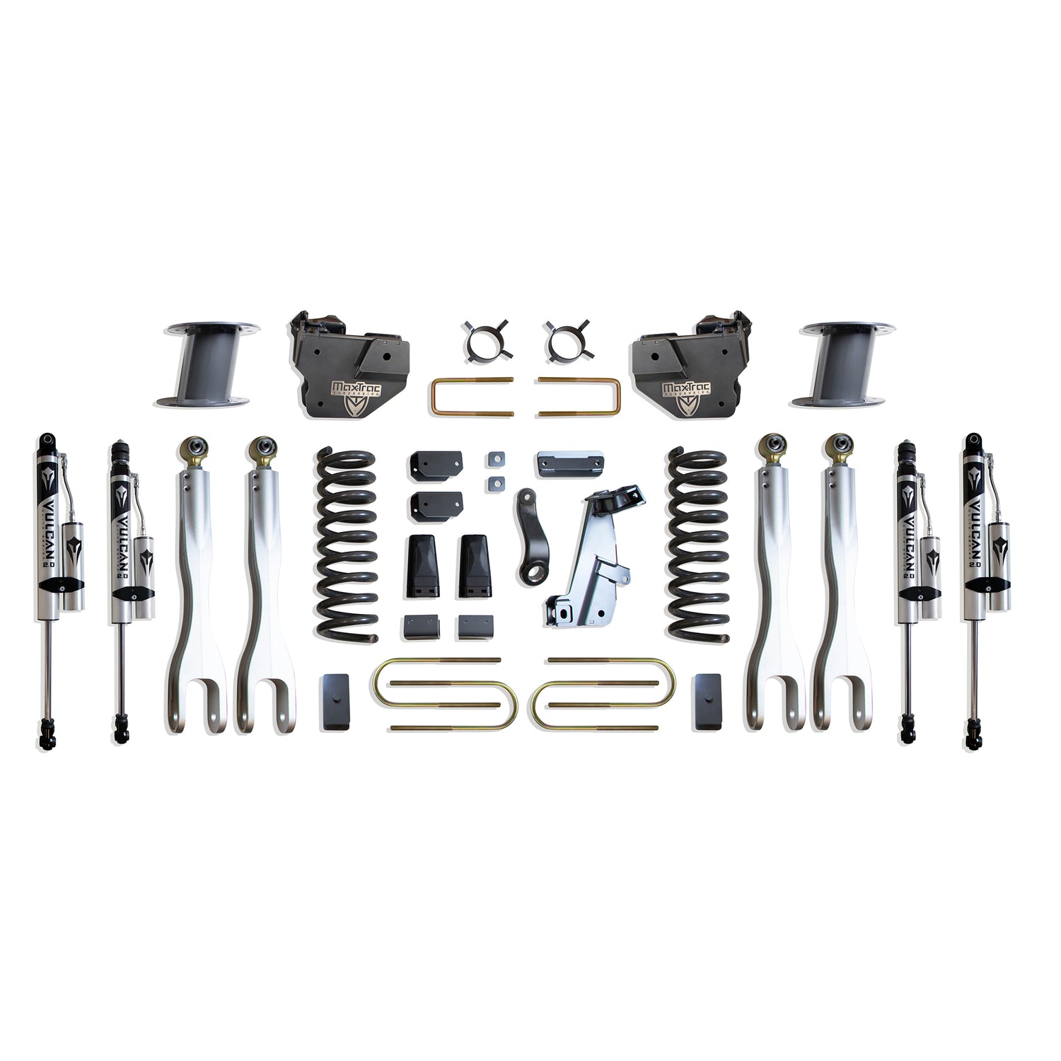 8in Lift Kit W/ 4-Links & Vulcan Reservoir Shocks <br> 13-18 Ram 3500