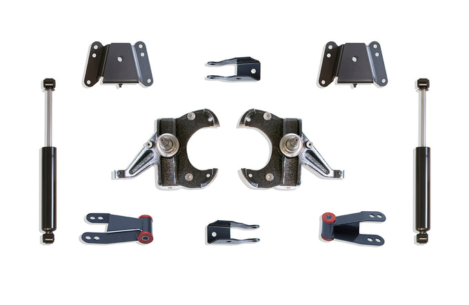 2.5in /4in Lowering Kit for 1in Thick Rotors <br> 73-86 Chevy C10 Suburban Pickup