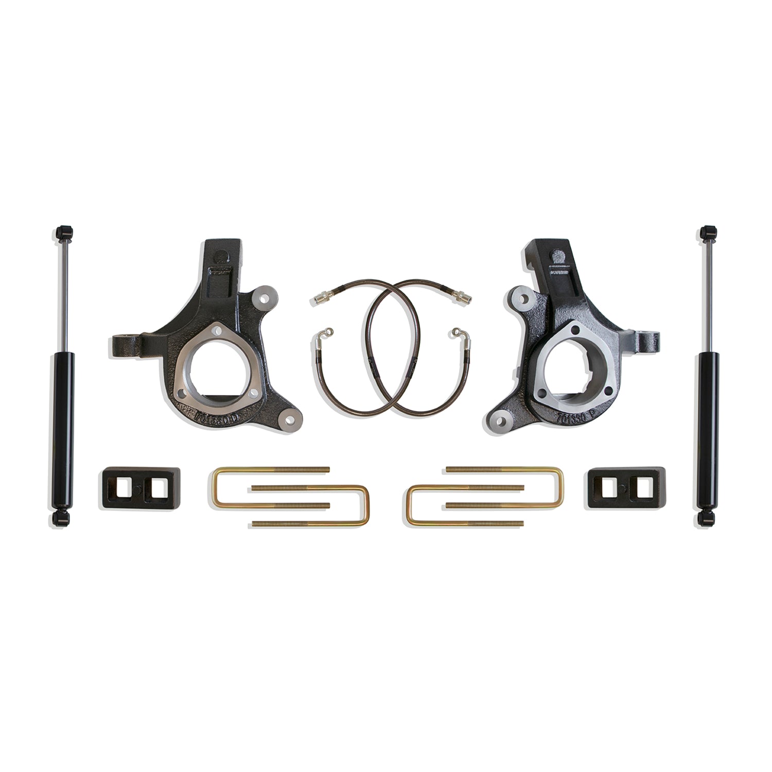 3in/1in Spindle Lift Kit w/MaxTrac Shocks <br> 07-16 Chevy Silverado GMC Sierra 1500 HD Classic