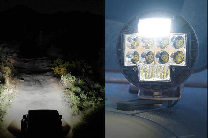 5.75in Offroad TM5 Combo White LED Light Set