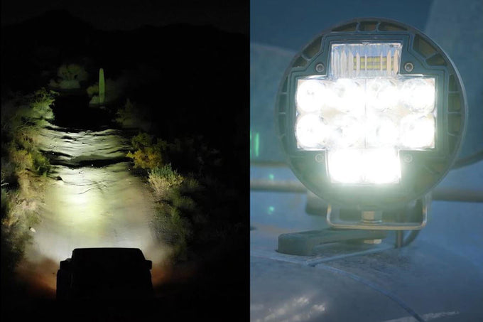 5.75in Offroad TM5 Combo White LED Light Set