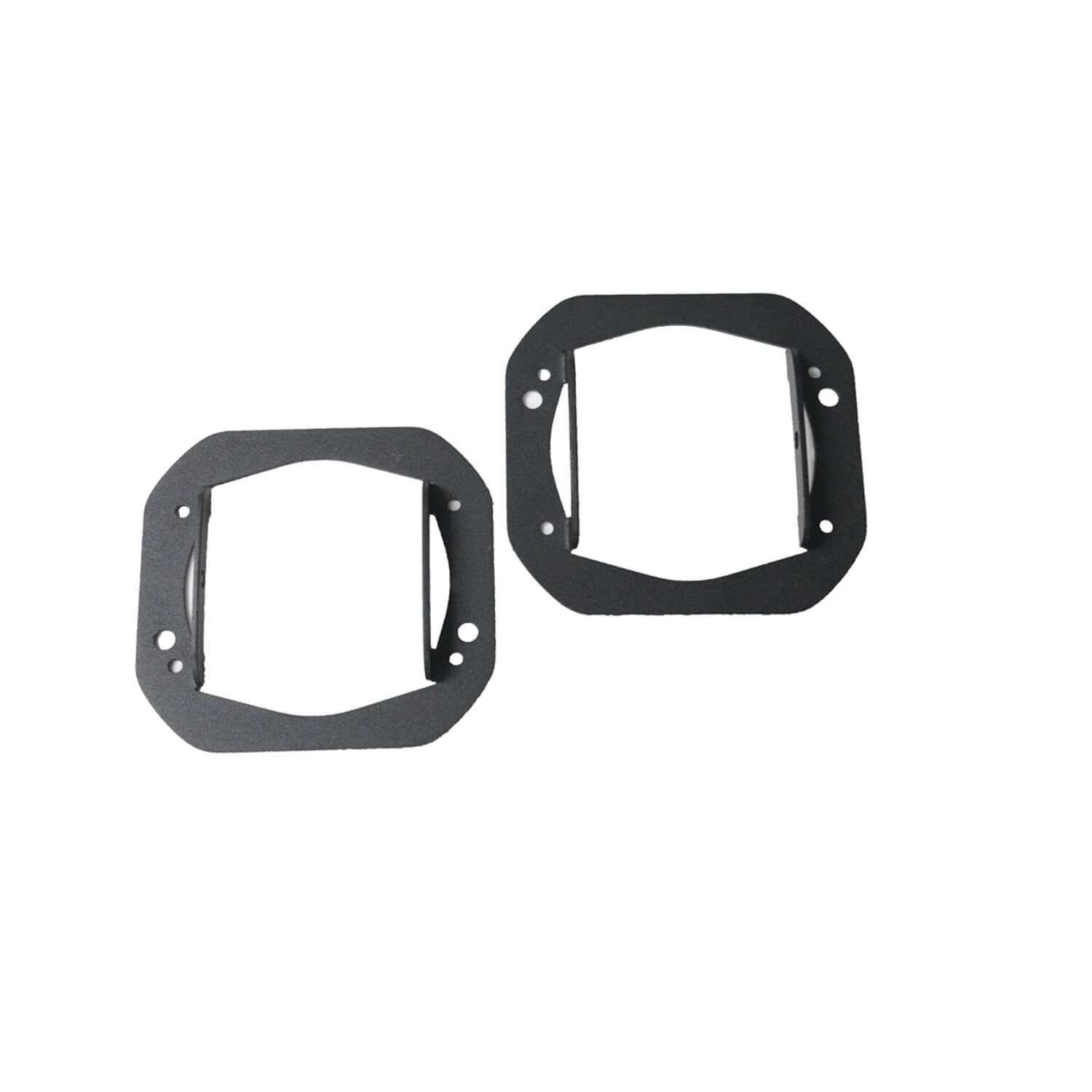 1 Piece Bumper Quatro Fog Mounts <br>07-23 Jeep Wrangler, 20-23 Gladiator