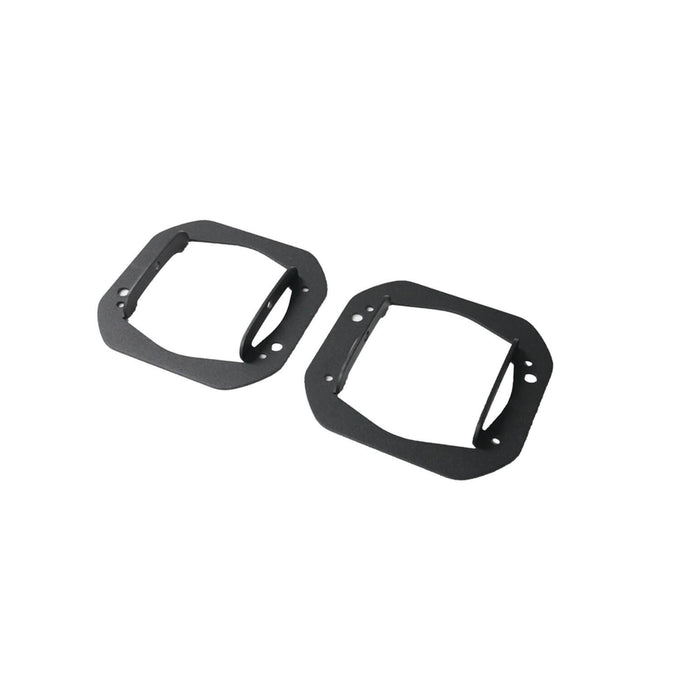 1 Piece Bumper Quatro Fog Mounts <br>07-23 Jeep Wrangler, 20-23 Gladiator