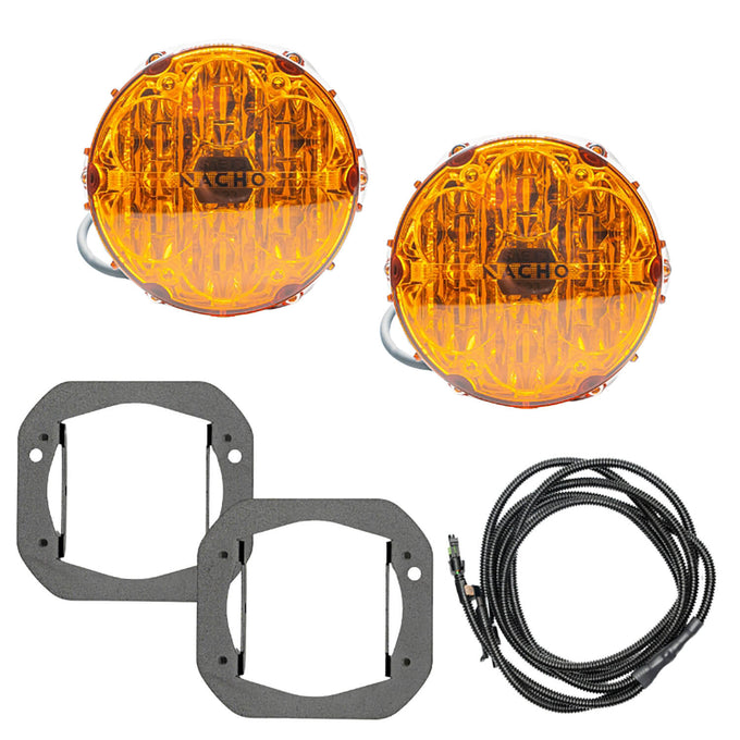 SAE Only Plug N Play Fog Light Kit (Bumper Kit) - Amber <br>18-24 Jeep Wrangler, 20-24 Gladiator