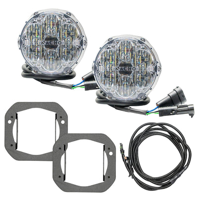 SAE Only White Plug N Play Fog Light Kit (Bumper Kit) <br>18-24 Jeep Wrangler, 20-24 Gladiator