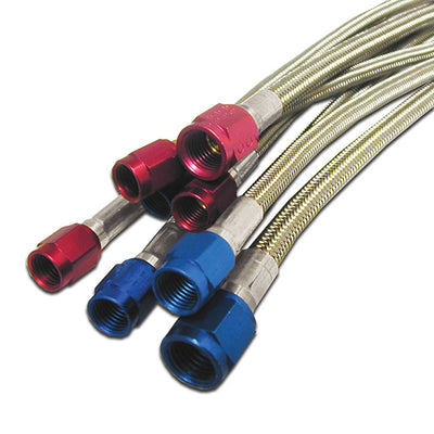 3AN 20in Stainless Steel Braided Hose <br> Universal Fit (3AN Applications)