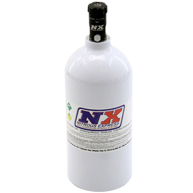 2.5lb Bottle w/Motorcycle Valve <br> 4.38 Dia x 12.37 Tall