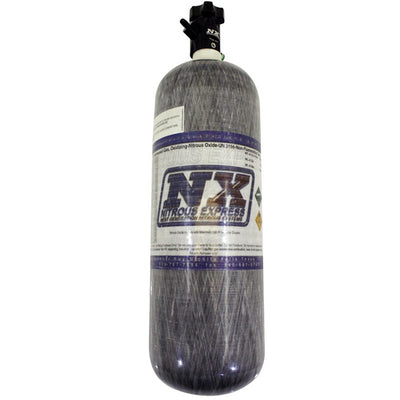 Composite Nitrous Bottle <br> Lightning 500 Valve -6AN 6.79in x 23.25in