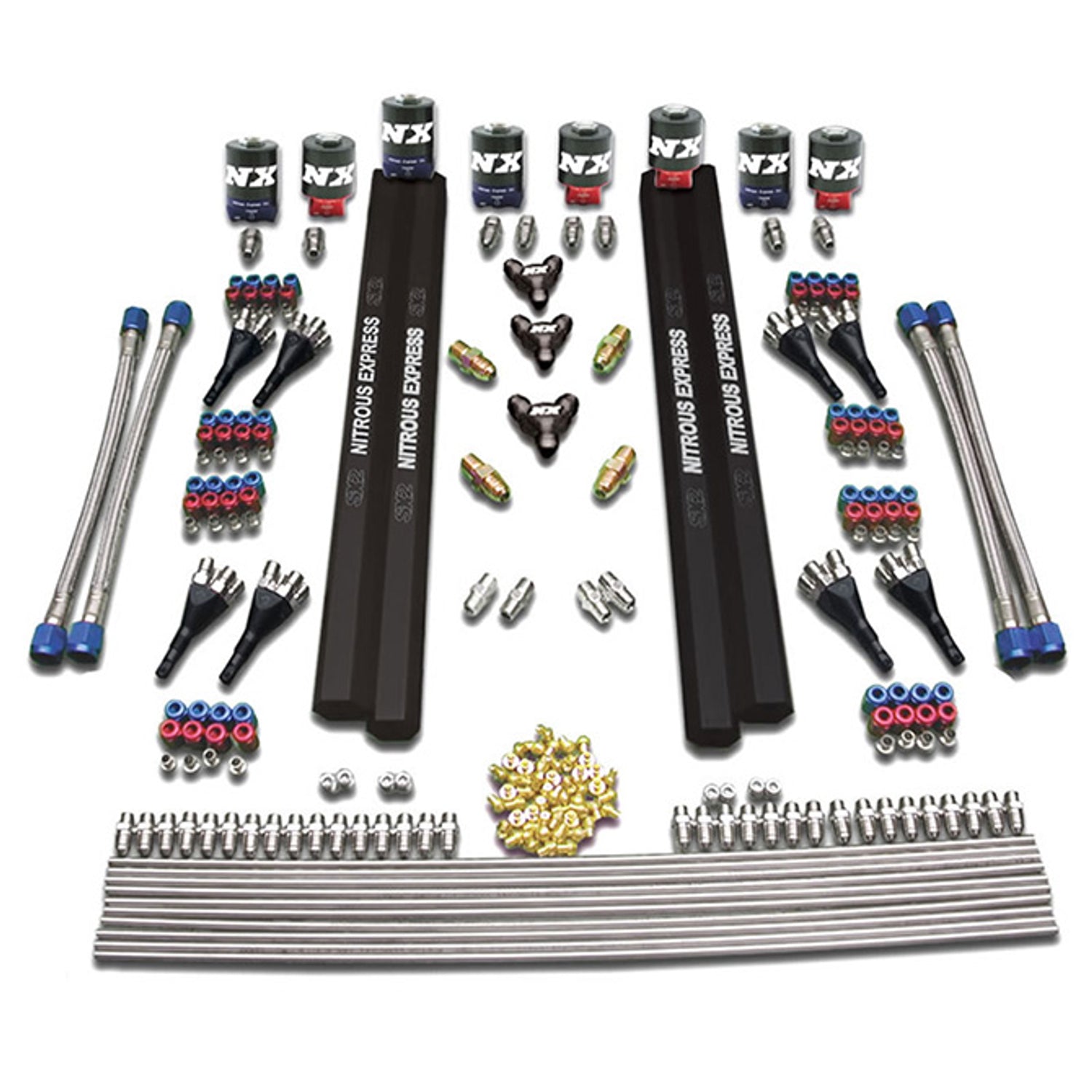 8 Cyl SX2 Nozzle Intake Plumbing Kit <br> Incluedes Hardware