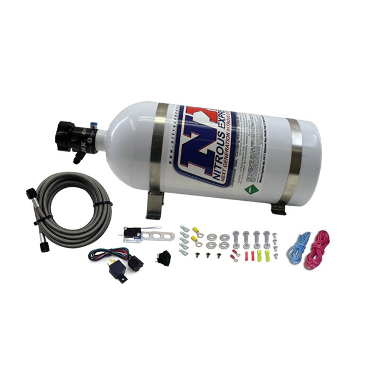 8 Cyl Nozzle System Complete <br> Incl 10lb Bottle Brackets Feedline & Elec