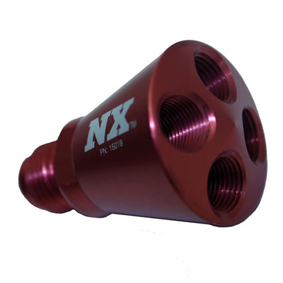 4 Port Showerhead Distribution Block <br> With 6AN Inlet