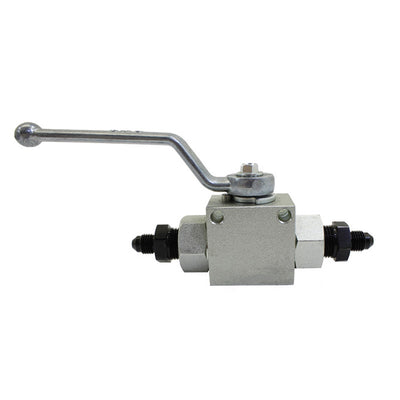 Remote Shutoff Nitrous Valve <br> 4AN Male Inlet and Outlet