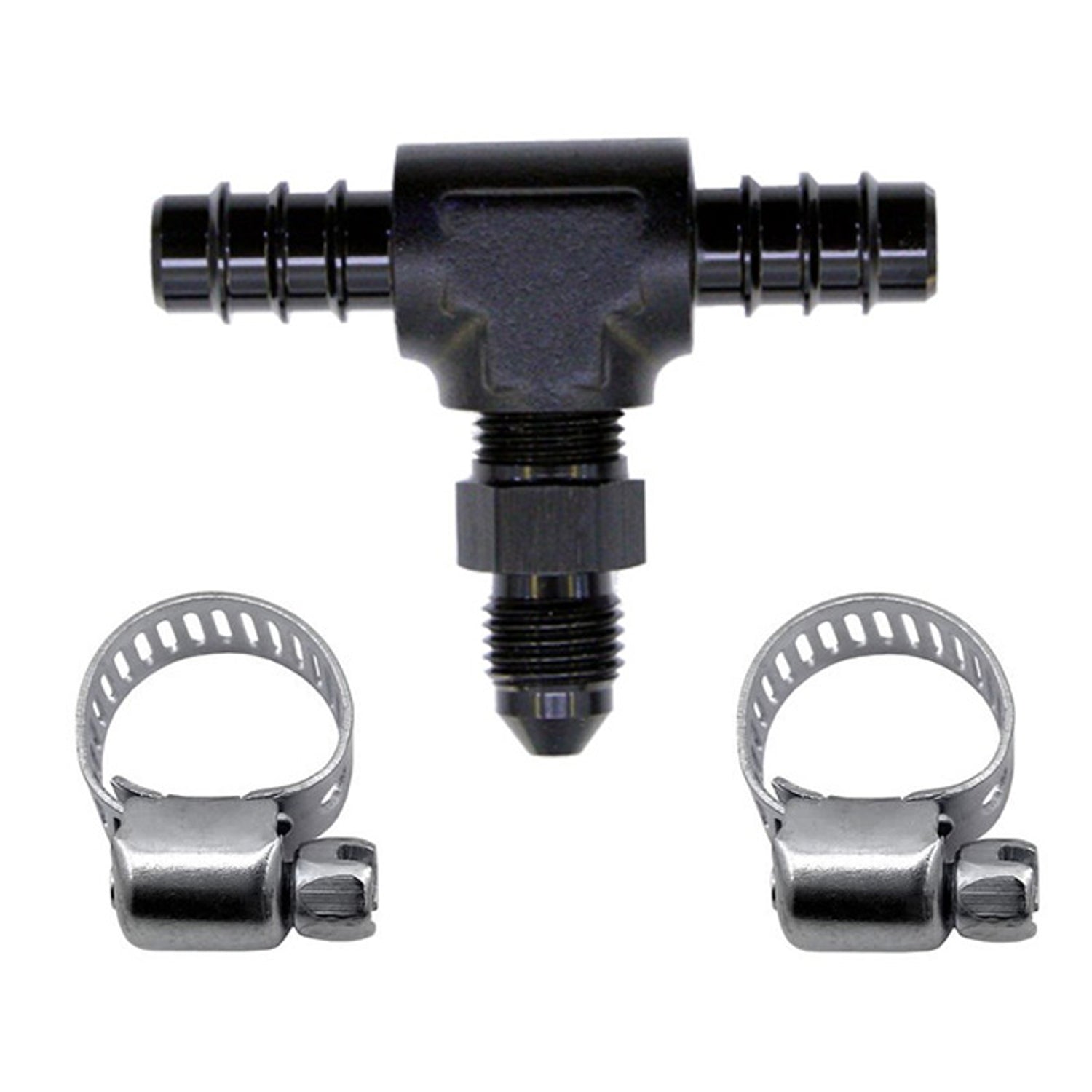 5/16 Fuel T 5/16 Hose Barb to 4AN Male <br> Universal Application