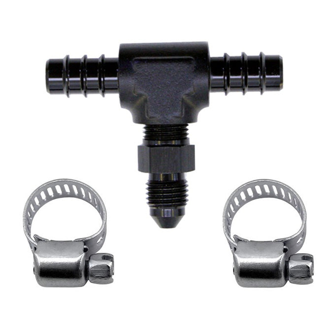 5/16 Fuel T 5/16 Hose Barb to 4AN Male <br> Universal Application