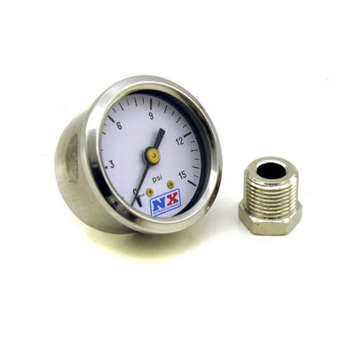 Pressure Gauge <br> 0-15 PSI w/Adaptor
