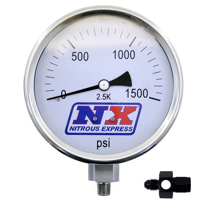 Nitrous Pressure Gauge <br> 4in-High Accuracy 8AN