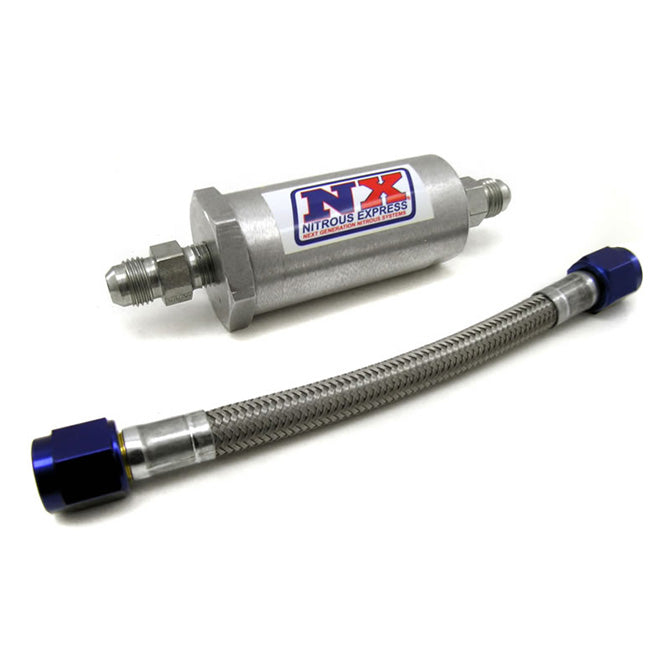 4AN N2O Filter Pure-Flo <br> Includes 7in Stainless Steel Hose