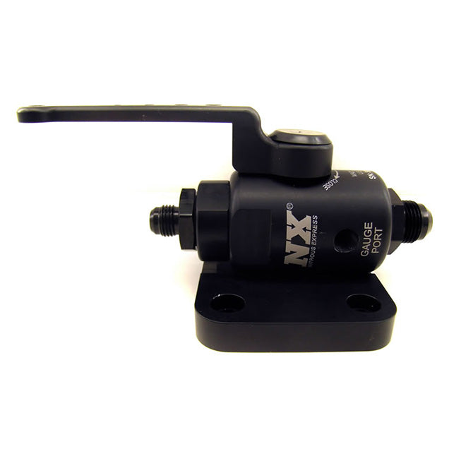 Remote Shutoff Nitrous Valve <br> 4AN Male Inlet and Outlet