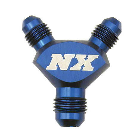 Billet Pure-Flo Y Fitting <br> 3AN x 3AN x 3AN