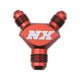 Billet Pure-Flo Y Fitting <br> 6AN x 6AN x 6AN