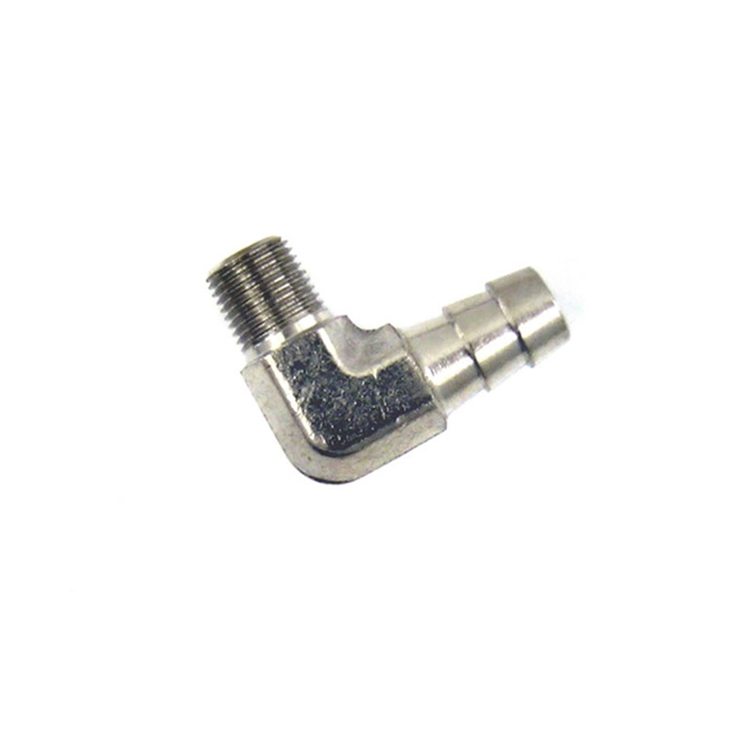 Hose Barb <br> 1/8 NPT x 3/8 90