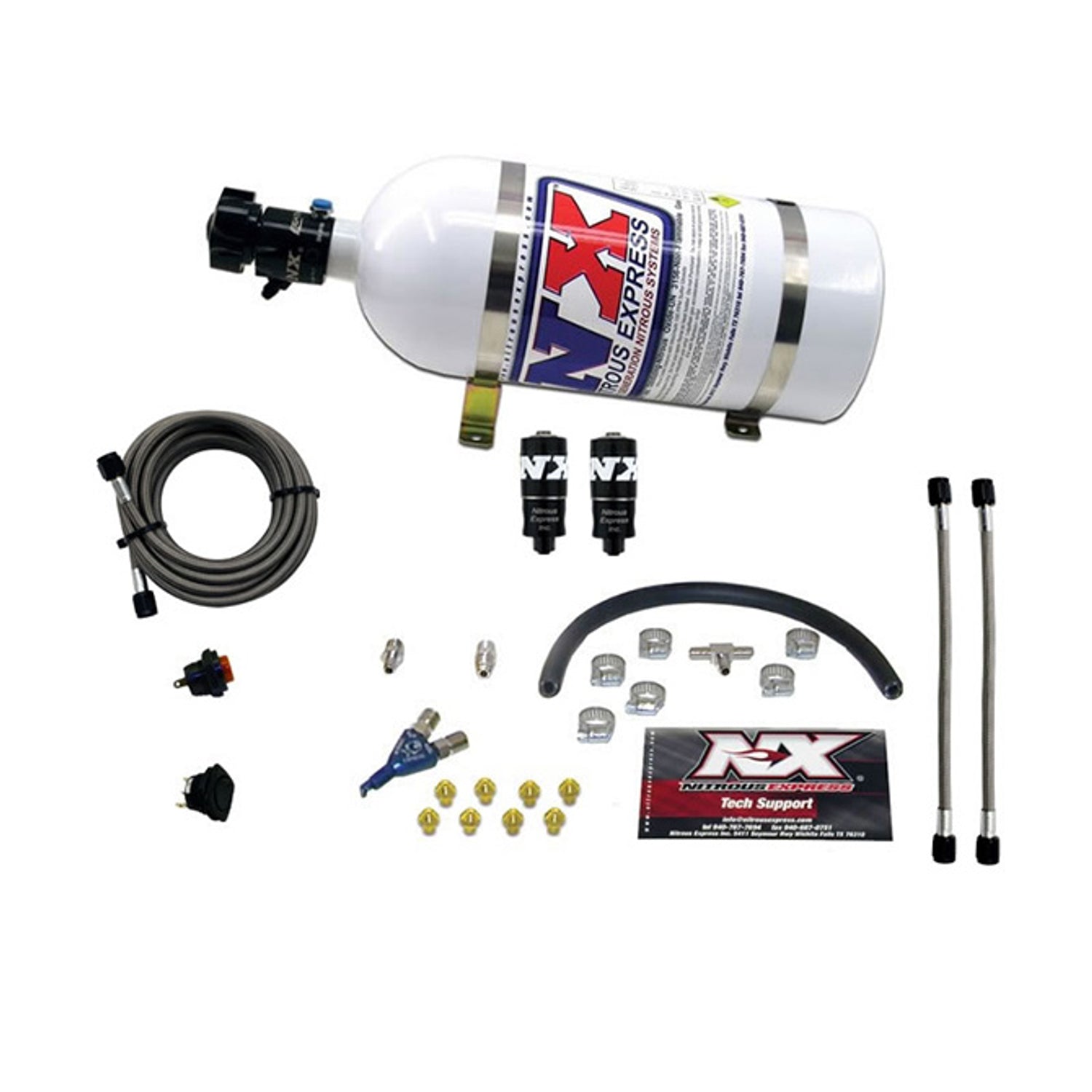 Single Nozzle Piranha Nitrous Kit <br> For Hitman EFI