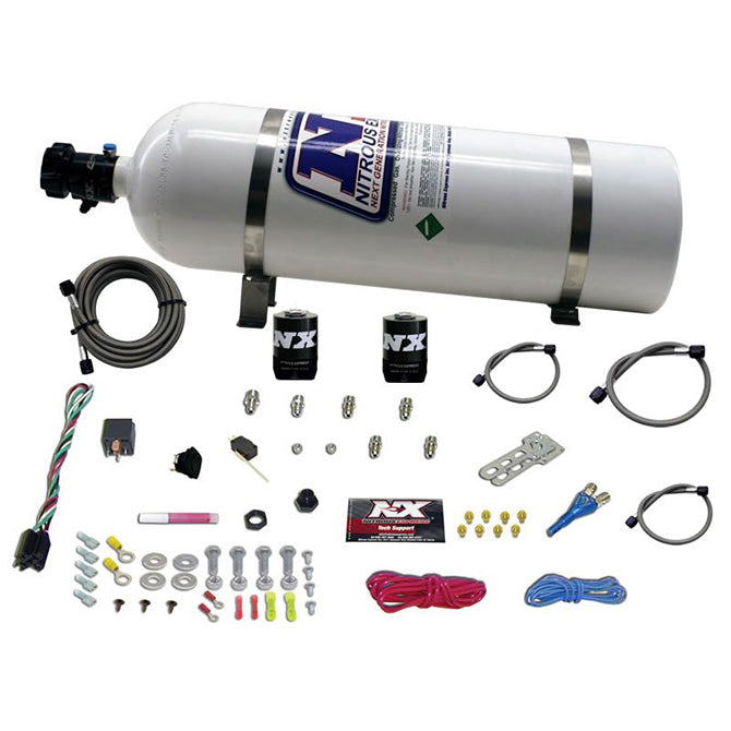 Shark SHO 400 HP Single Nozzle Nitrous Kit <br> With 15lb Bottle
