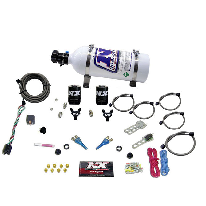 Ford EFI Dual Nozzle Nitrous Kit <br> 100-300HP w/5lb Bottle