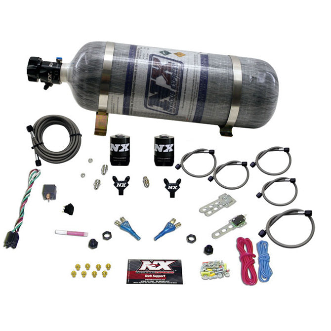 Dual Nozzle Nitrous Kit w/Composite Bottle <br> For Ford EFI