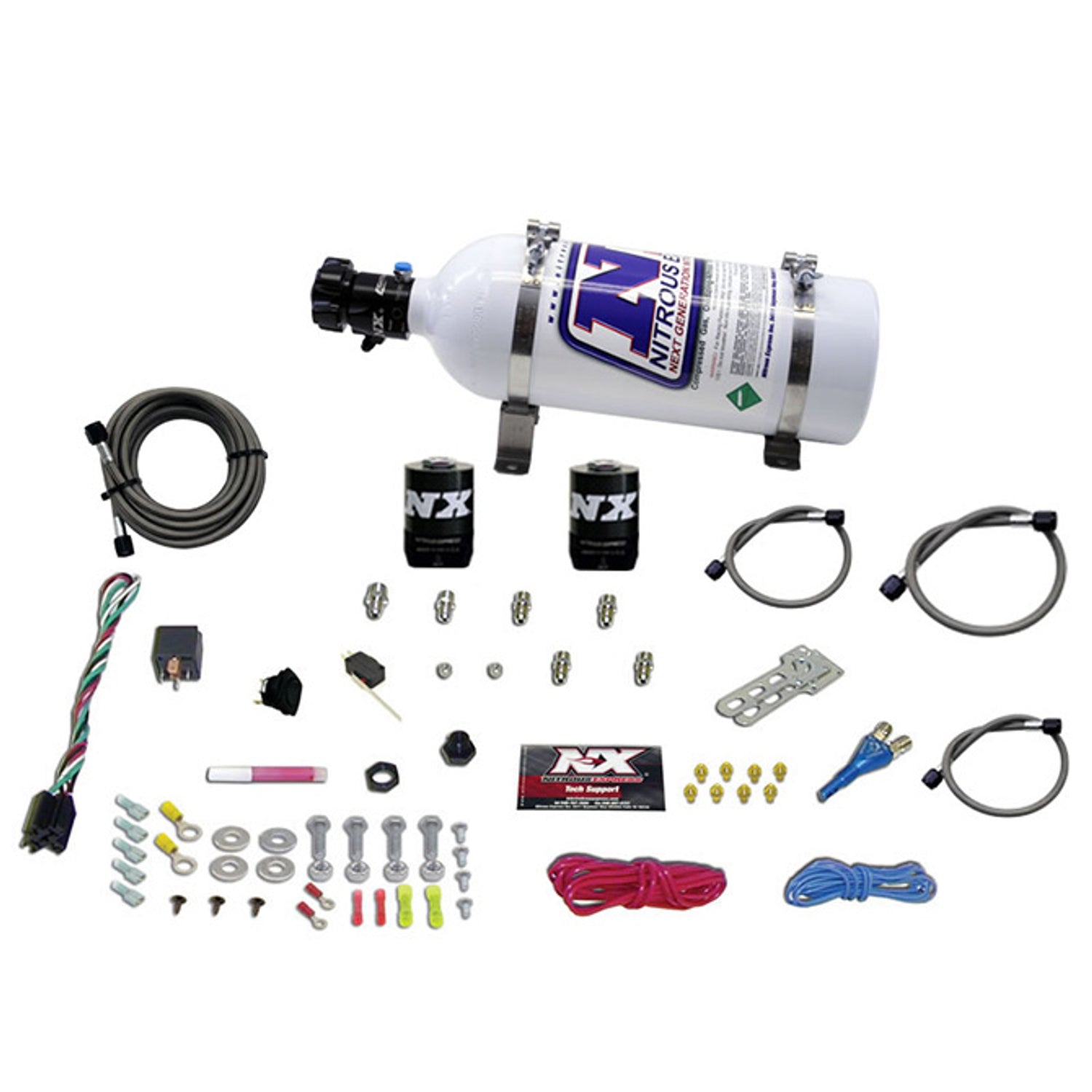 Single Nozzle Nitrous Kit w/5lb Bottle <br> For GM EFI Race