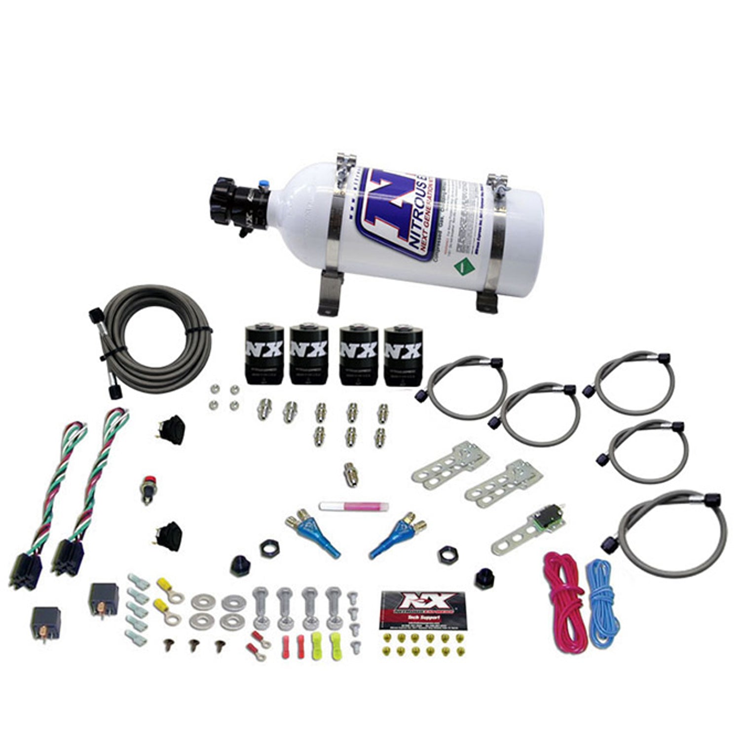 Dual Stage Nitrous Kit w/5lb Bottle <br> For Ford EFI
