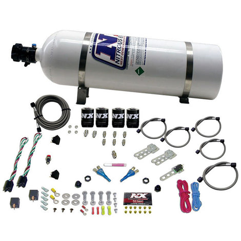 Dual Stage Nitrous Kit w/15lb Bottle <br> For Ford EFI