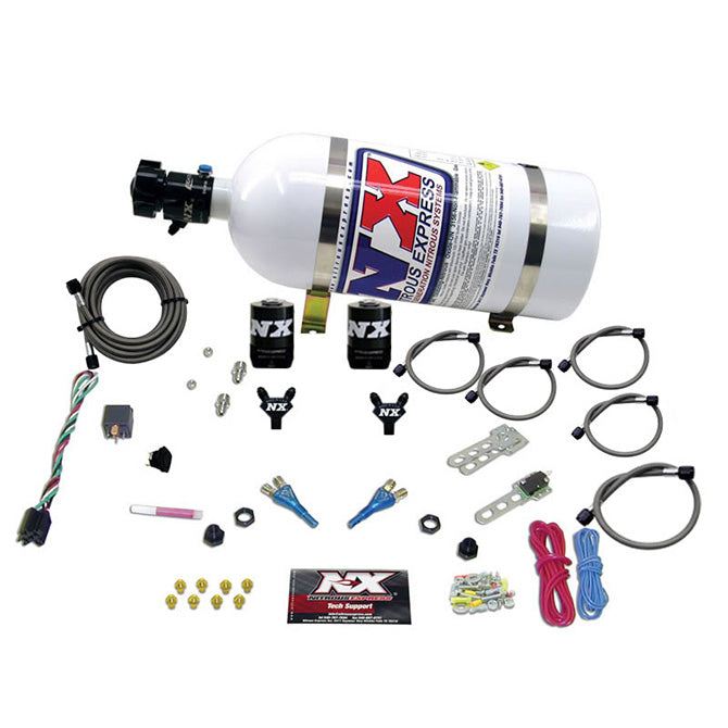 Dual Nozzle Nitrous Kit w/10lb Bottle <br> 92-95 Dodge V8 TBI