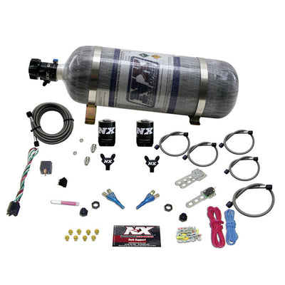 Dual Nozzle Nitrous Kit w/Composite Bottle <br> Universal Application