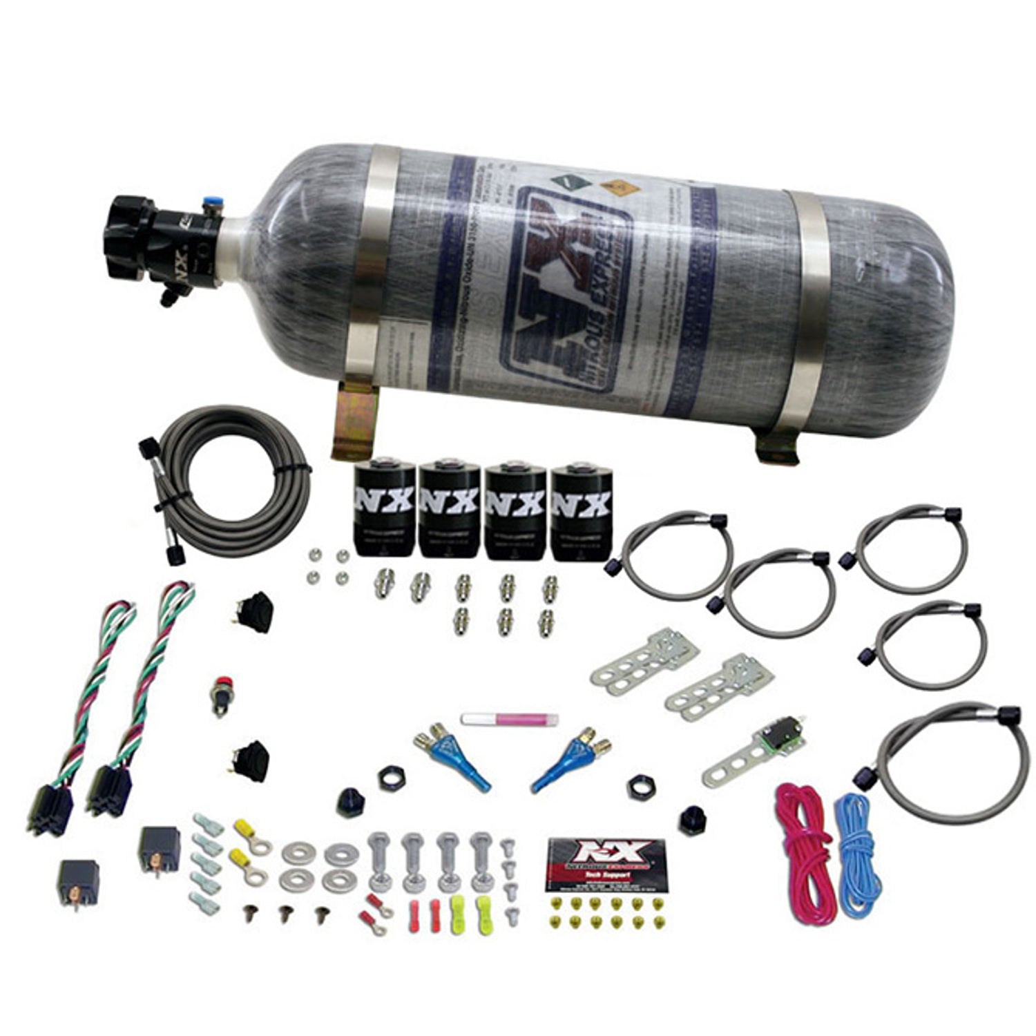 Dual Stage Nitrous Kit w/Composite Bottle <br> For Dodge EFI