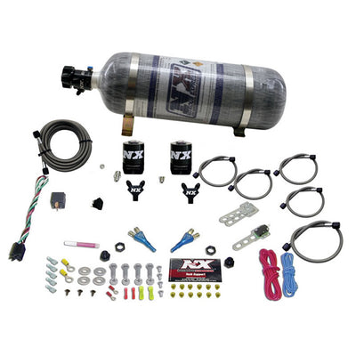 Dual Nozzle Sport Compact Nitrous Kit <br> 35-50-75HP w/12lb Bottle