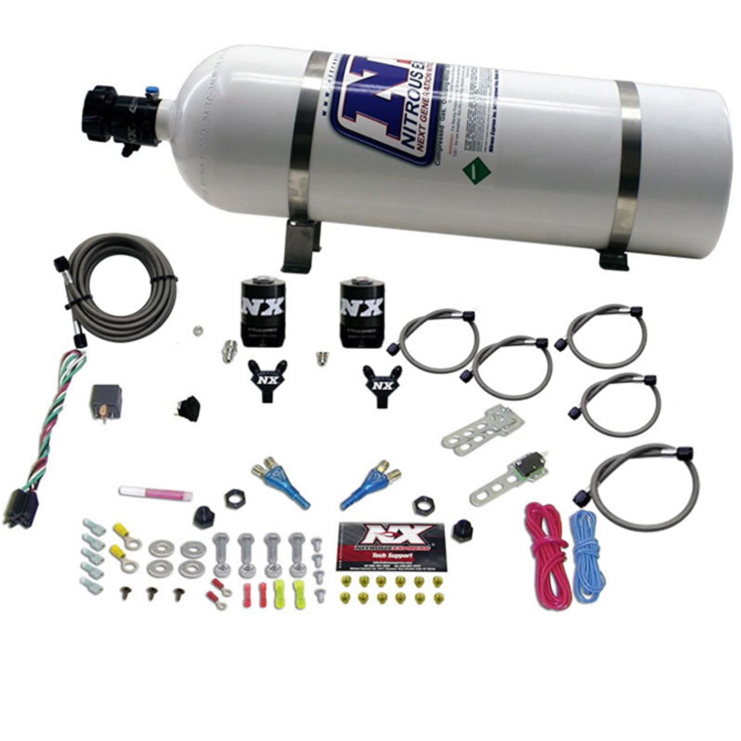 BMW EFI All Dual Nozzle Nitrous Kit <br> 50-300 HP w/15lb Bottle