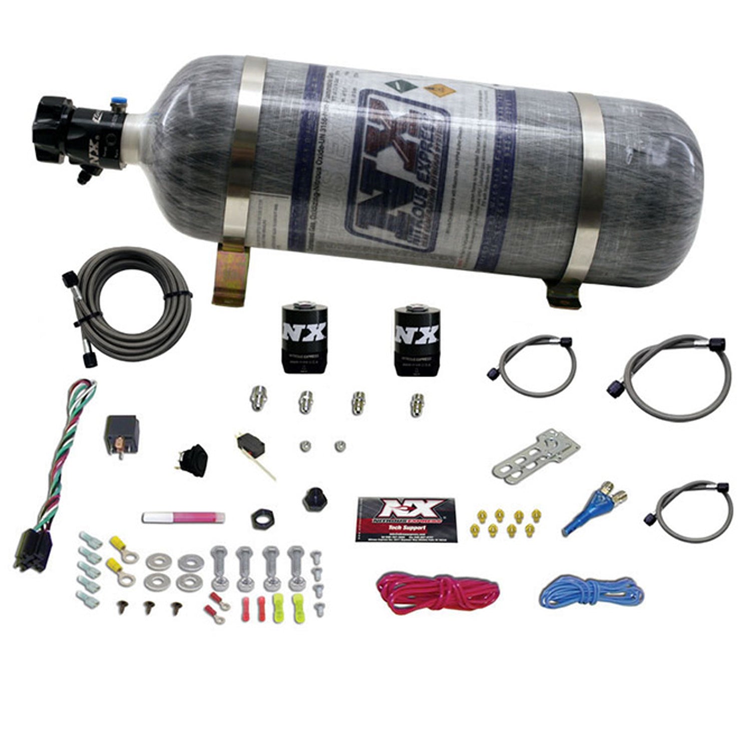 Single Nozzle Nitrous Kit w/Composite Bottle <br> For All Dodge EFI