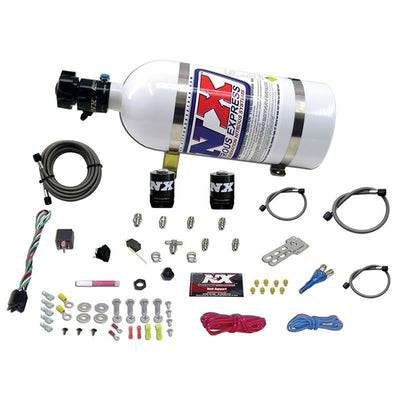 Single Nozzle Nitrous Kit w/10lb Bottle <br> 35-50-75HP w/10lb Bottle