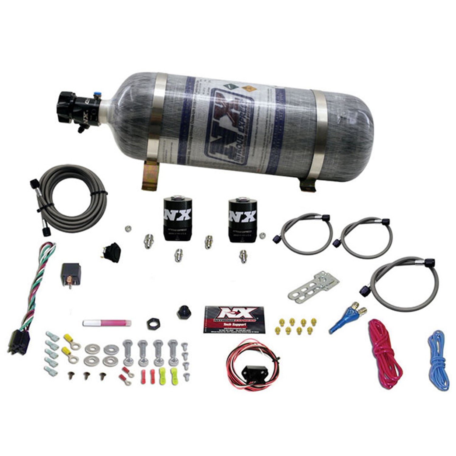 Single Nozzle Nitrous Kit w/Comp Bottle <br> 10-15 Chevrolet Camaro