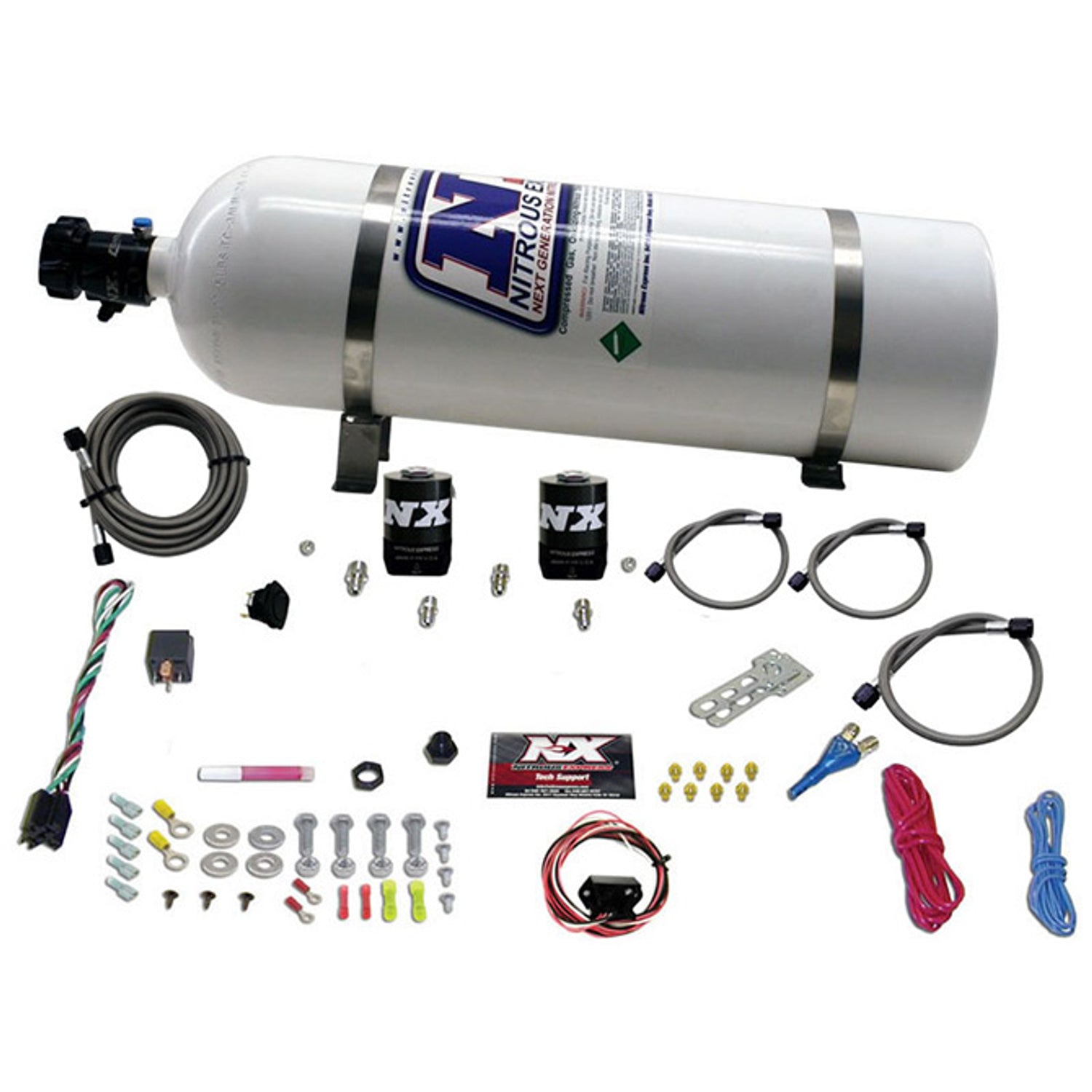 Single Nozzle Nitrous Kit w/15lb Bottle <br> 10-15 Chevrolet Camaro