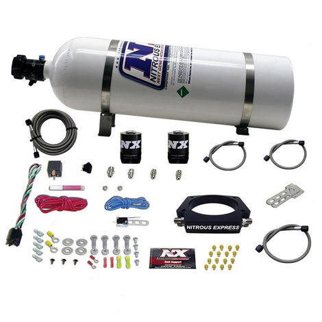 102mm Nitrous Plate Kit w/15lb Bottle <br> 98-20 Chevy/GMC/Cadillac/Buick/Pontiac/Hummer