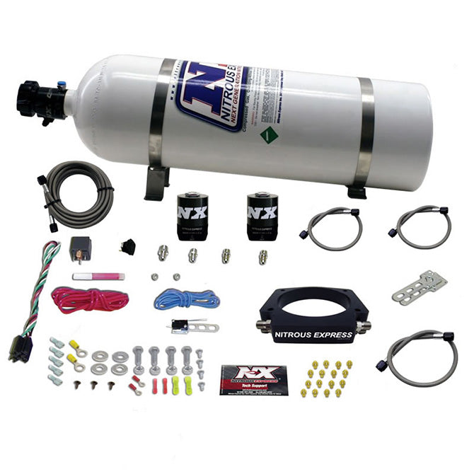 102mm Nitrous Plate Kit w/15lb Bottle <br> 98-20 Chevy/GMC/Cadillac/Buick/Pontiac/Hummer